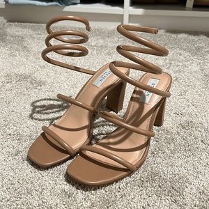 Steven New York Ankle Wrap Heels - 8